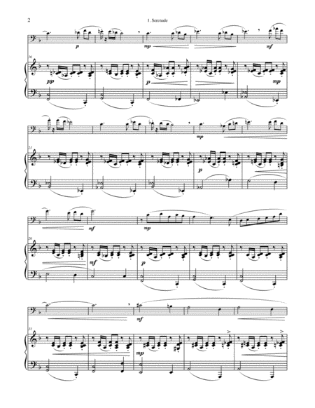 Three Pieces For Euphonium And Piano Page 2