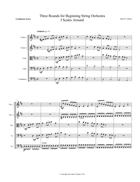 Three Rounds For Beginning String Orchestra Page 2