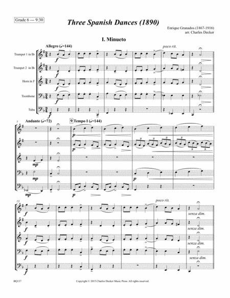 Three Spanish Dances For Brass Quintet Page 2