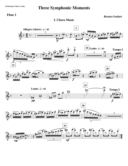 Three Symphonic Moments I Choro Music Set Of Parts Page 2