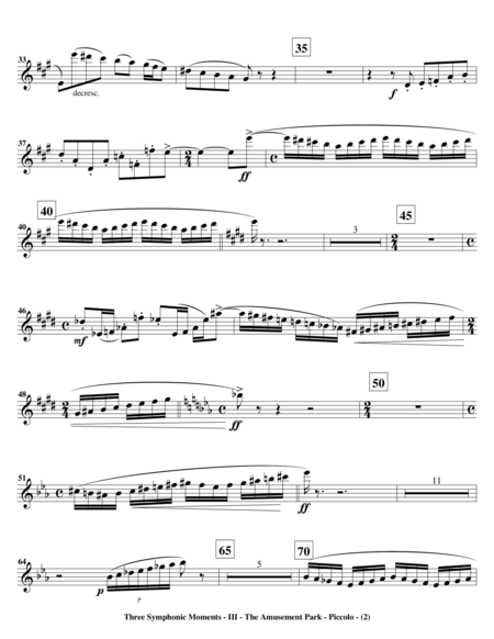 Three Symphonic Moments Iii The Amusement Park Set Of Parts Page 2