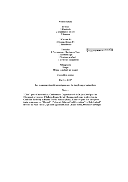 Thrse Brenet Ciels For Satb Chorus Orchestra And Organ Study Score Page 2