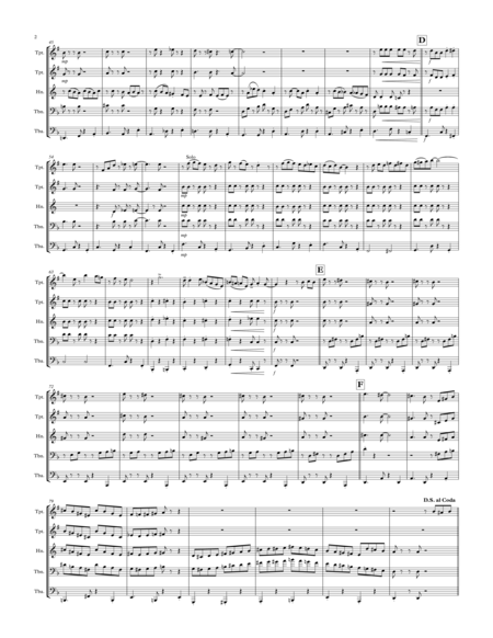 Tico Tico No Fuba Brass Quintet Page 2