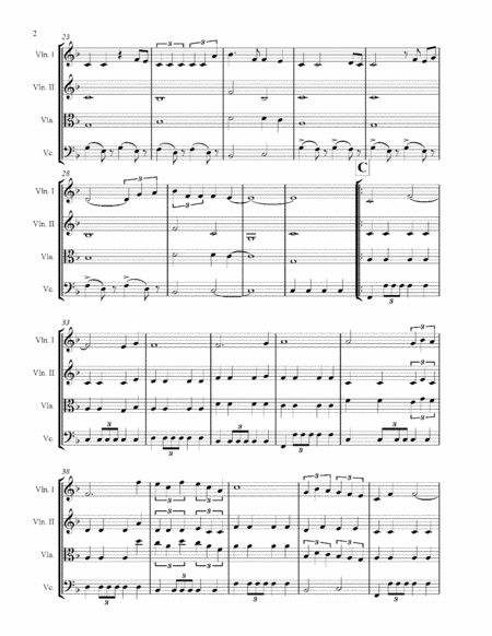 Time To Say Goodbye Arranged For String Quartet With Score Parts Rehearsal Letters Mp3 Page 2