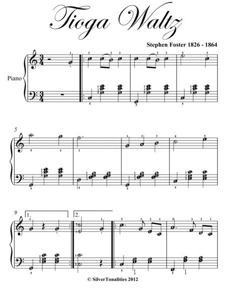 Tioga Waltz Elementary Piano Sheet Music Page 2