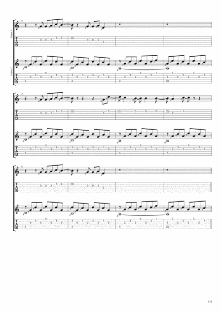 Titanium Duet Guitar Tablature Page 2