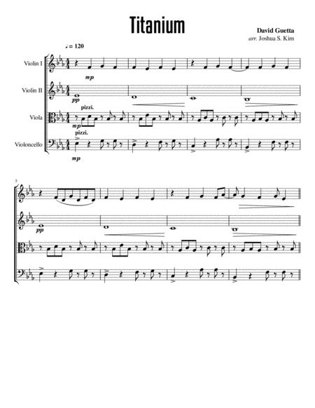 Titanium For String Quartet Dynamic Style Page 2