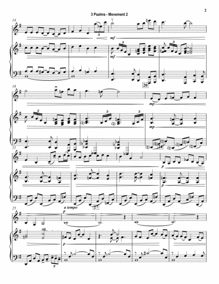 Title Three Psalms Tone Poem For Instrumental Solo Violin Movement 2 Psalm 3 Page 2