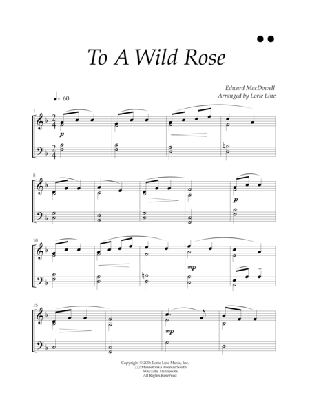 To A Wild Rose Easy Page 2