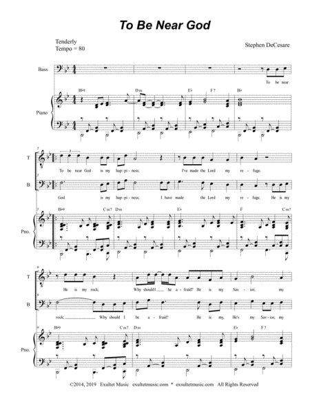 To Be Near God Duet For Tenor And Bass Solo Page 2