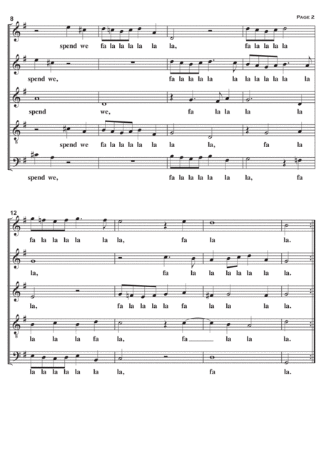 To The Shady Woods A Cappella Page 2