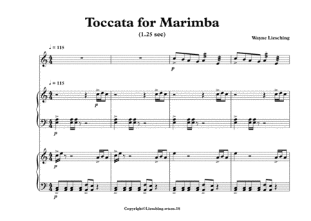 Toccata For Marimba In A Minor Page 2