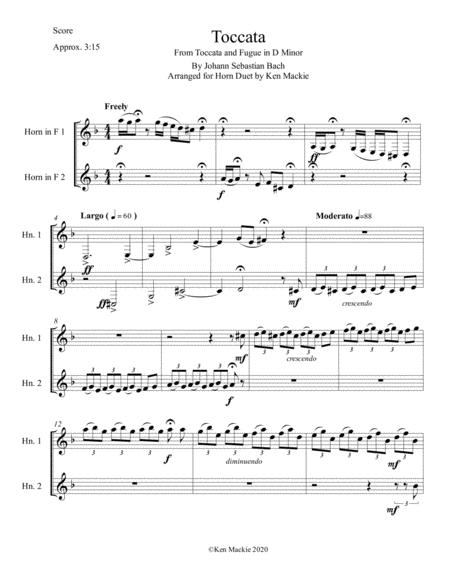 Toccata From Toccata And Fugue In D Minor By Js Bach Page 2