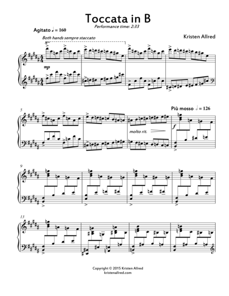 Toccata In B Page 2