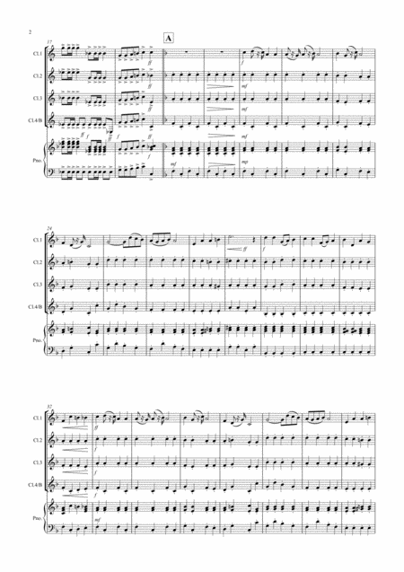 Toreadors Song Fantasia From Carmen For Clarinet Quartet Page 2