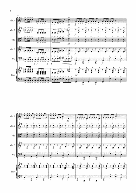 Toreadors Song Fantasia From Carmen For String Quartet Page 2