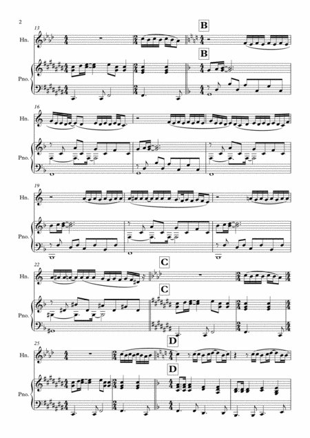 Total Eclipse Of The Heart Solo For Horn In F And Piano Page 2