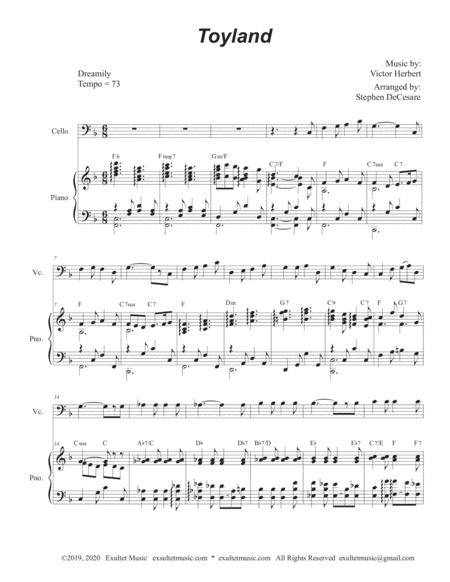 Toyland Cello Solo And Piano Page 2