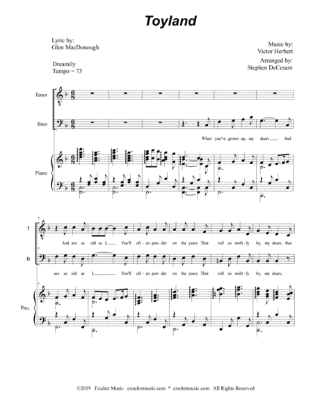 Toyland Duet For Tenor And Bass Solo Page 2