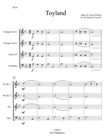 Toyland For Brass Quartet Page 2