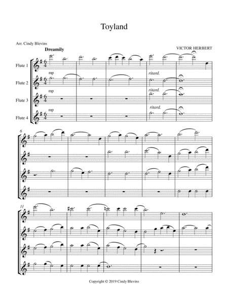 Toyland For Flute Quartet Page 2