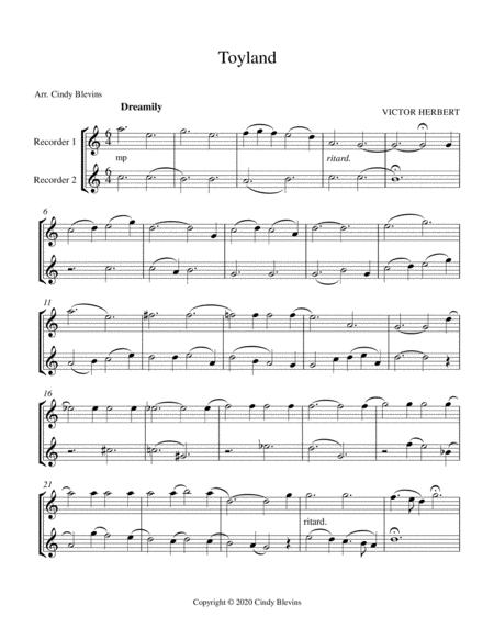 Toyland Recorder Duet Page 2