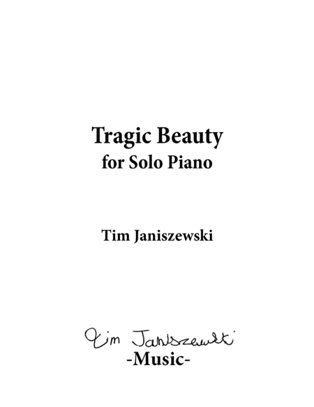 Tragic Beauty For Solo Piano Page 2