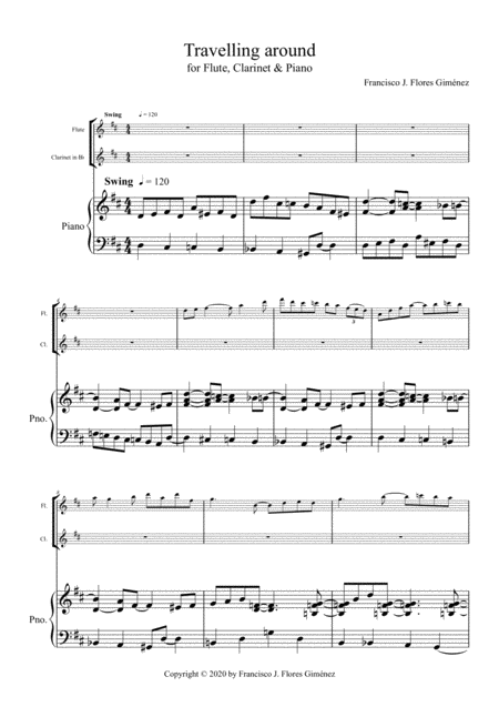 Travelling Around For Flute Clarinet Piano Page 2