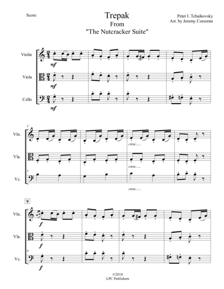 Trepak From The Nutcracker Suite For String Trio Page 2