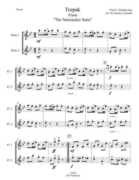 Trepak From The Nutcracker Suite For Two Flutes Page 2