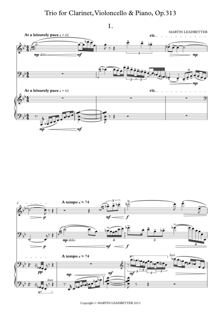 Trio For Clarient Cello Piano Page 2