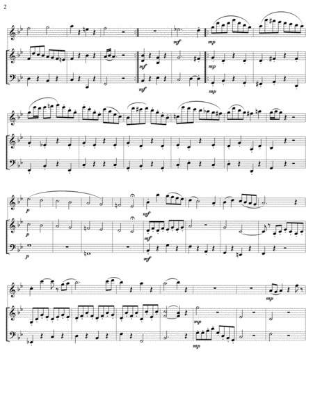 Trio In Bb Major For Flute Violin And Cello Page 2