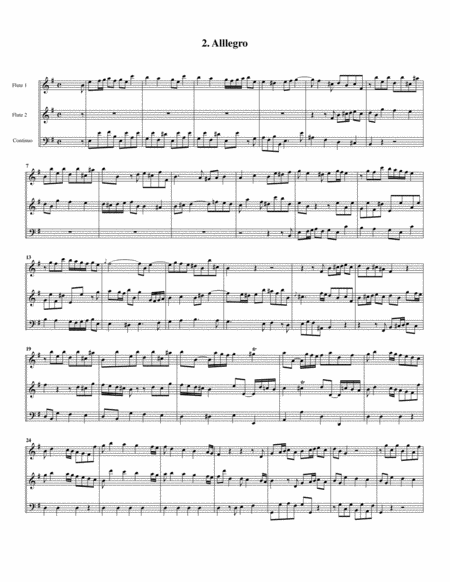 Trio Sonata Hwv 395 For 2 Flutes And Continuo In E Minor Page 2