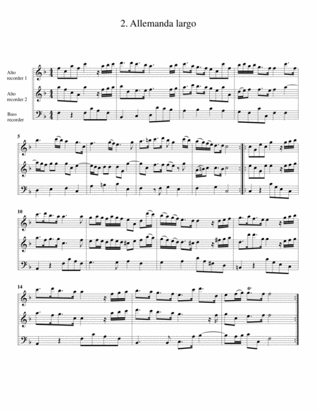 Trio Sonata Op 2 No 1 Arrangement For 3 Recorders Page 2