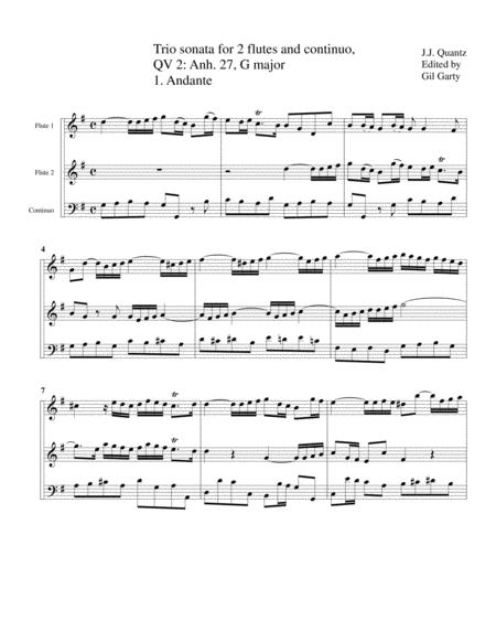 Trio Sonata Qv 2 Anh 27 For 2 Flutes And Continuo In G Major Page 2