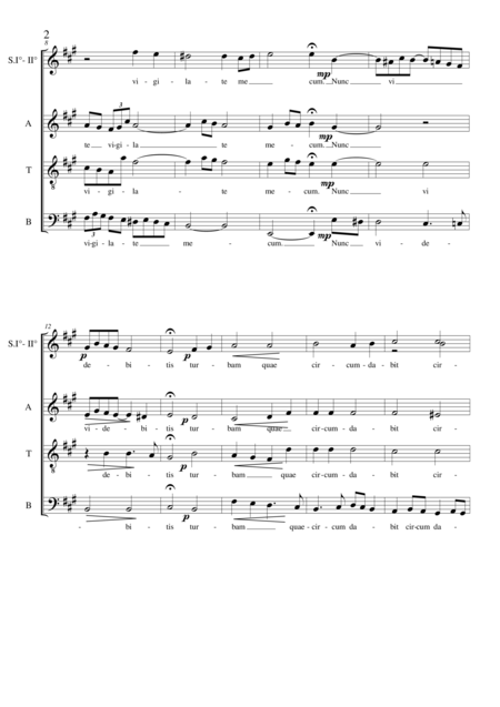 Tristis Est Anima Mea Choir Satb A Cappella Page 2