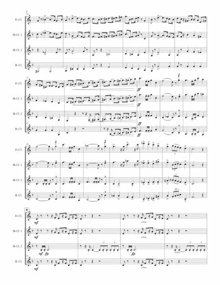 Triumphal March From Aida For Clarinet Quartet Page 2