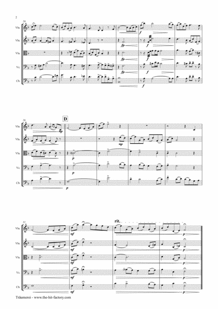 Trumerei Romantic Masterpiece By R Schumann String Quintet Page 2