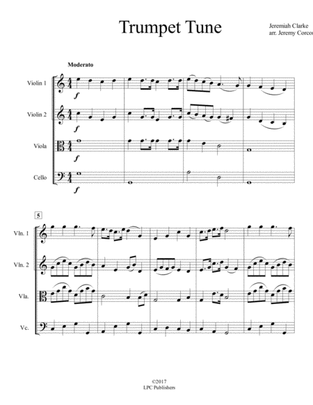 Trumpet Tune For String Quartet Page 2