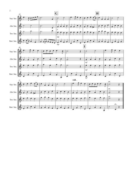 Trumpet Voluntary For Saxophone Quartet Page 2