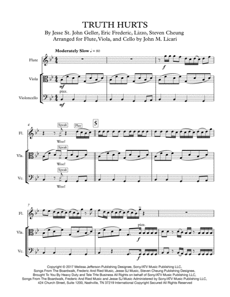Truth Hurts Lizzo Trio Flute Viola Cello Page 2