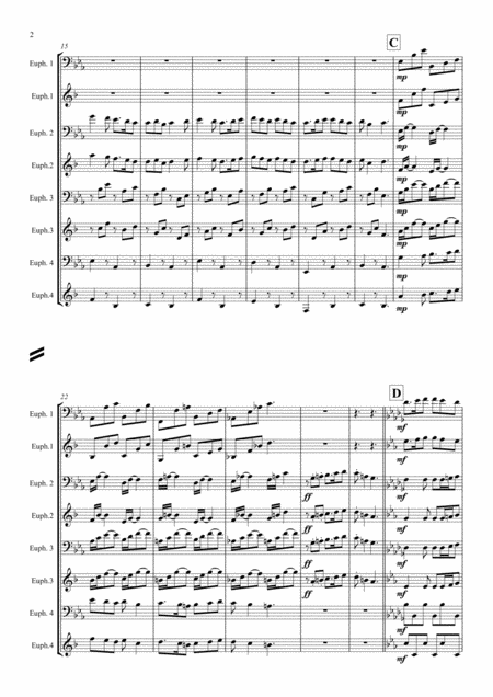 Tudor Dance By Derick Kane For Euphonium Quartet Page 2
