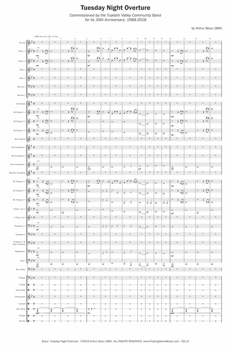 Tuesday Night Overture Concert Band Page 2