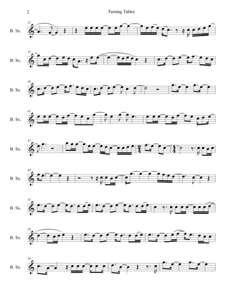 Turning Tables For Baritone Sax Page 2