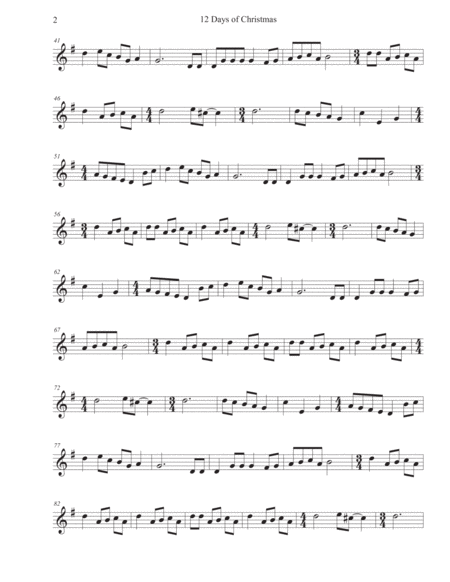 Twelve 12 Days Of Christmas English Horn Page 2