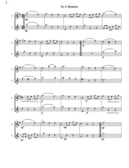 Twelve Duets For Alto Tenor Saxes Page 2