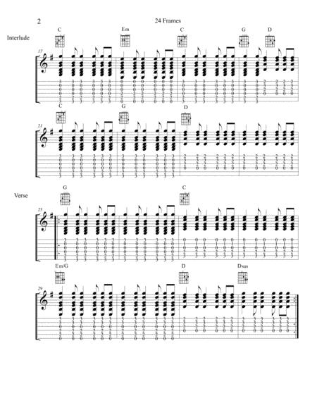 Twenty Four Frames 24 Frames Guitar Chords Page 2