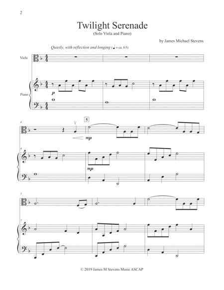 Twilight Serenade Viola Piano Page 2