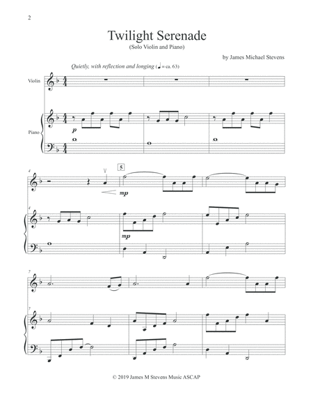 Twilight Serenade Violin Piano Page 2