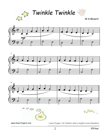 Twinkle Twinkle W A Mozart Lev 2 Variations Page 2